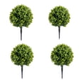 thumbnail image 1 of Home Decor Artificial Topiary Ball Tree with Spike, Fake Eucalyptus Topiary, Fake Cedar Topiary, UV Resistant Artificial Greenery for Indoor Outdoor– Garden, Patio, Office Decoration, 1 of 9