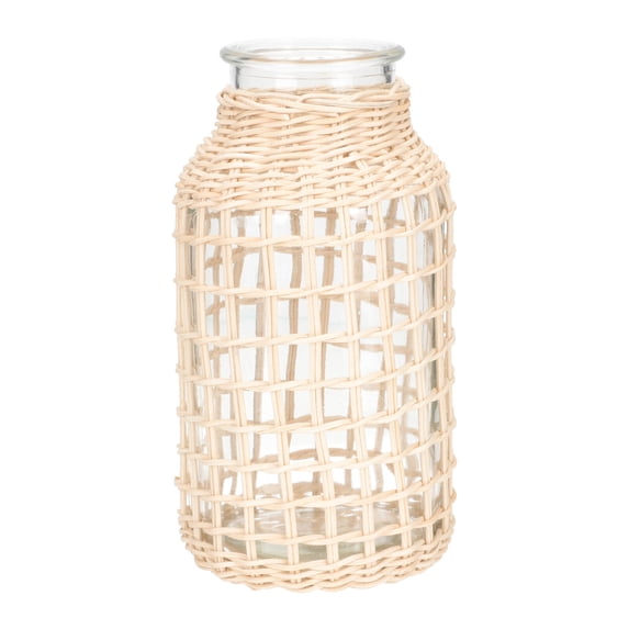Home Decor Banquet Decorations Décor Homedecor Glass Jug Vase Dining Table Woven Flower Rattan Rural