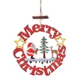 thumbnail image 1 of Home Decor Beautiful 15cm Wooden Hollow Letters Merry Christmas Hanging Decoration Pendant A, 1 of 9