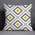 thumbnail image 1 of Home Decor Blue Yellow Geometric Pattern ative Pillowcase Office Cushion Cover Sofa, 1 of 5