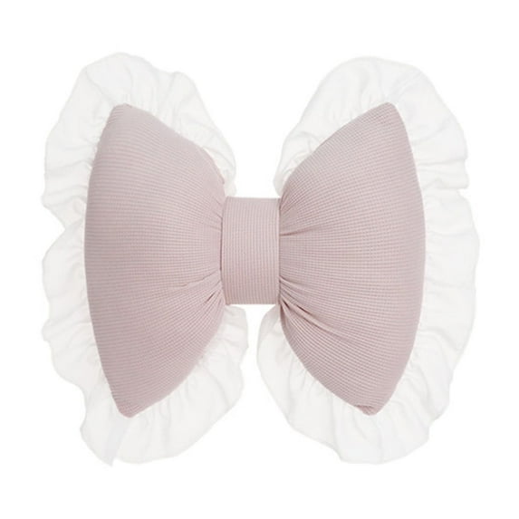 Home Decor Bow Pillow Bow Shaped Pillow Decorative Soft Bowknot Throw Pillow Sofa Lumbar Pillow Car Backrest Cushion Novelty Bow Pillow Cushion Home & Car Decoration,Pink,23x27x12cm