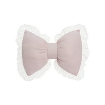 Home Decor Bow Pillow Bow Shaped Pillow Decorative Soft Bowknot Throw Pillow Sofa Lumbar Pillow Car Backrest Cushion Novelty Bow Pillow Cushion Home & Car Decoration,Light Pink,32x40x15cm