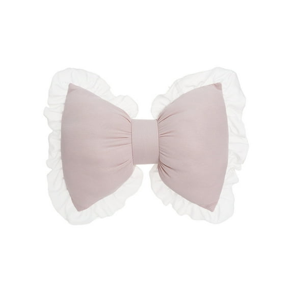 Home Decor Bow Pillow Bow Shaped Pillow Decorative Soft Bowknot Throw Pillow Sofa Lumbar Pillow Car Backrest Cushion Novelty Bow Pillow Cushion Home & Car Decoration,Light Pink,32x40x15cm