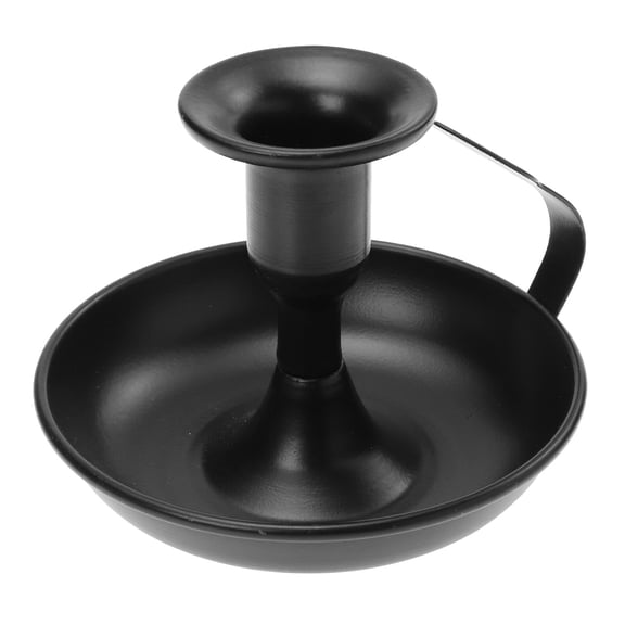 Toddmomy Iron Candlestick Black For Bedroom Decor 1Pcs 4.13X3.93X2.95in
