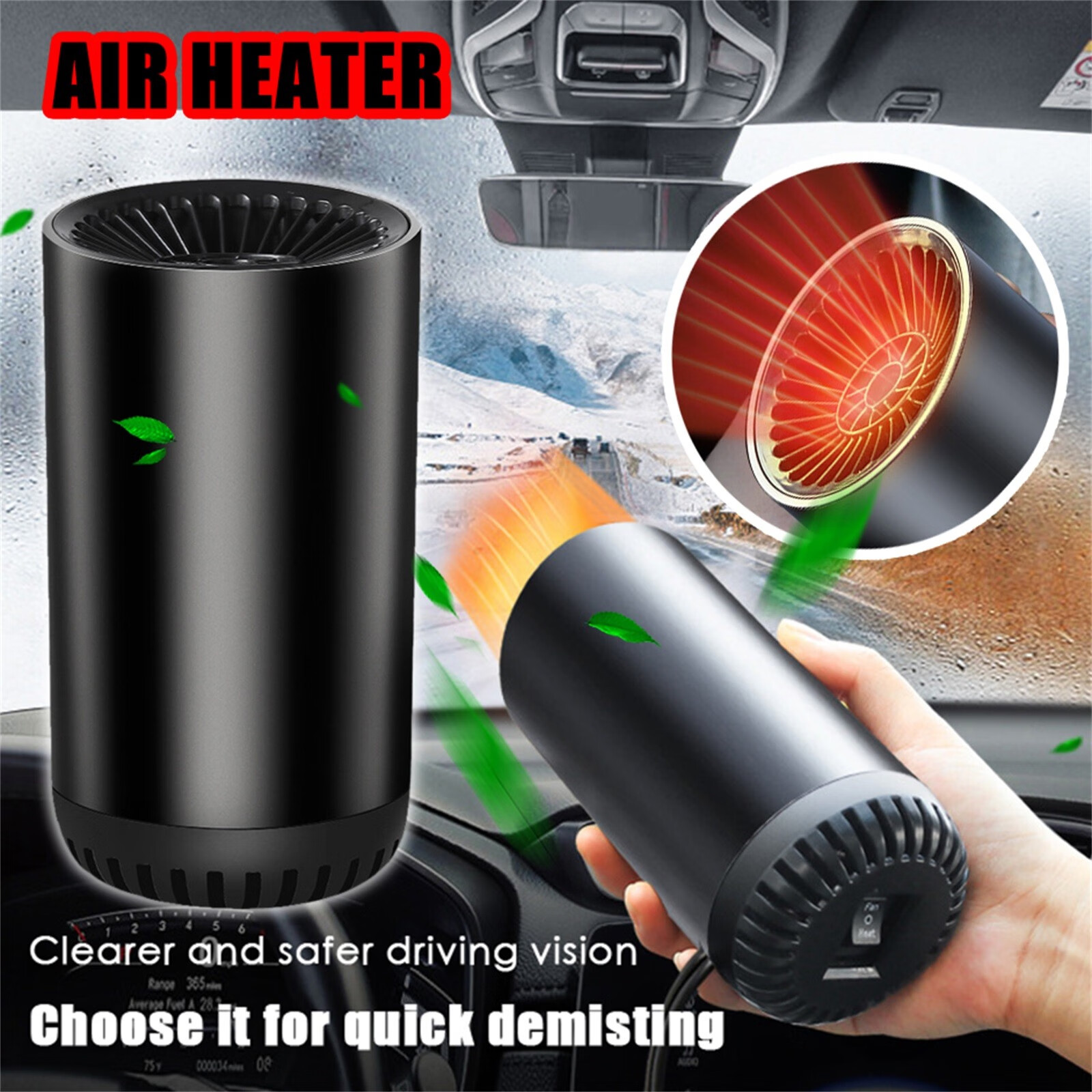Home Decor Car Heater 2 In 1 Portable Car Heater Offroad Vehicle Truck