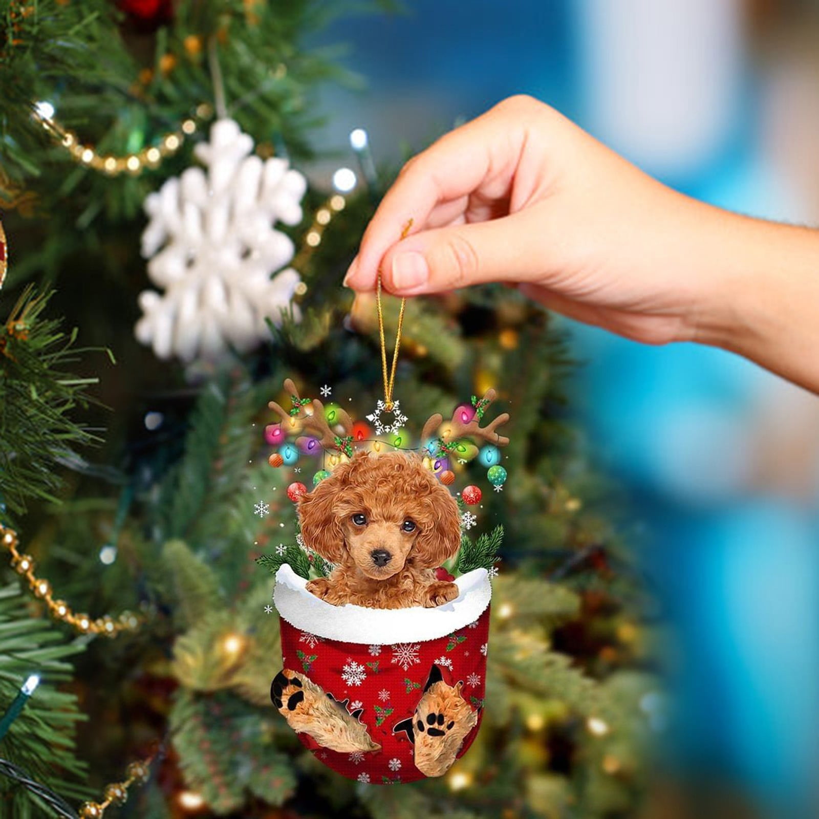 Home Decor Christmas Ornaments Dog For Tree Decorations Christmas ...