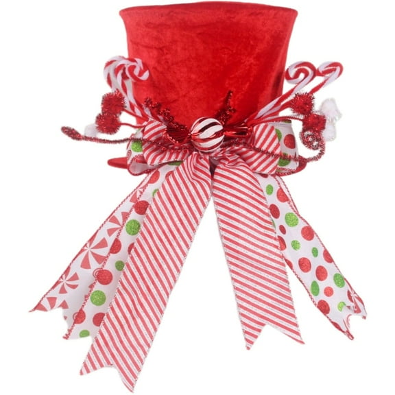 Home Decor Christmas Tree Top Hat Topper Hats Collapsible Xmas Holiday Decoration Ornaments A