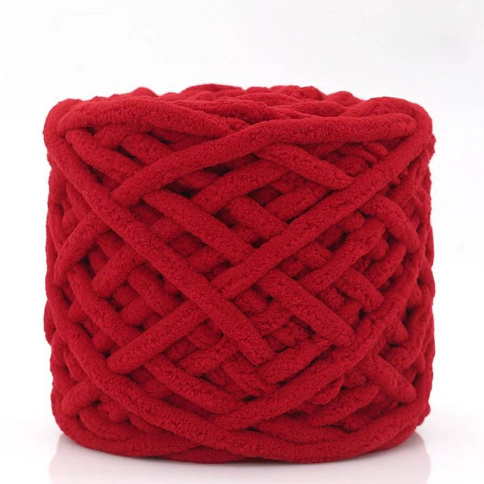 Home Decor Chunky Knit Yarn Soft Blanket DIY Wool For Crochet Knitting Crafting Decorations Bedroom Red Walmart