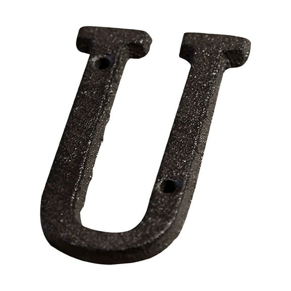 Tahtuvzn School Home Decor Alloy Wrought Iron Number Letter, Outdoor Letter House Letter,2x3"