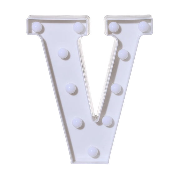 Tahtuvzn School Home Decor Alphabet LED Letter Lights Light up White Plastic Letters Standing Hanging A-M &,8.7x7.1x1.8"