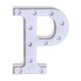 thumbnail image 1 of Tahtuvzn School Home Decor Alphabet LED Letter Lights Light up White Plastic Letters Standing Hanging A-M &,8.7x7.1x1.8", 1 of 3