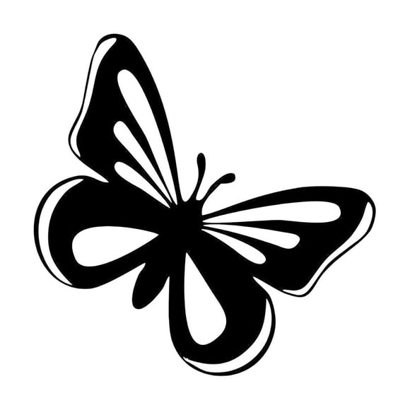 Home Decor Clearance Qianduo Car Stickers Butterfly Stickers Car Accessories Styling Butterfly Decals Car Decoration Accessories Decals Black, 1X Sticker