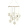 thumbnail image 1 of Home Decor Clearance Qianduo Handmade Macrame Wall Hanging Leaves Large Boho Feather Tapestry Chic Yarn Woven Art Decor for Nursery Bedroom and Living Room Beige, a Pendant, 1 of 6