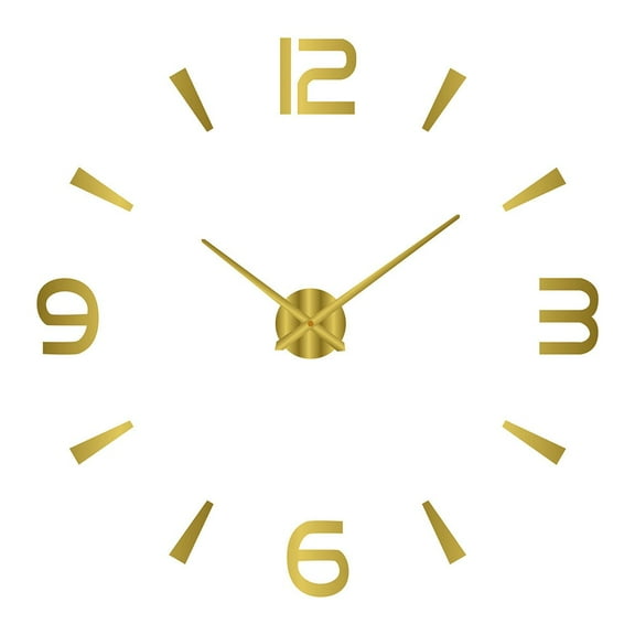 Home Decor Clock 3D Mirror Wall Clock 3D Decorative Clock Acrylic Material Customizable Dimensions Home Office Convenient Usage
