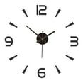 thumbnail image 1 of Home Decor Clock 3D Mirror Wall Clock 3D Decorative Clock Acrylic Material Customizable Dimensions Home Office Convenient Usage, 1 of 10