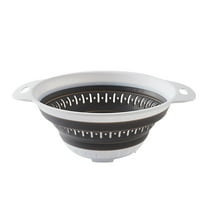 Home Decor Collapsible Colander And Strainer Pp Silicone Kitchen Foldable Strainer For Pasta Veggies New Home Apartment Drain Rack