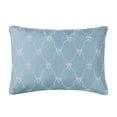 thumbnail image 1 of Home Decor Collection 14" x 20" Blue Bow Embroidered Decorative Pillow, 1 of 5