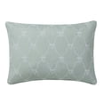 thumbnail image 1 of Home Decor Collection 14" x 20" Green Bow Embroidered Decorative Pillow, 1 of 5