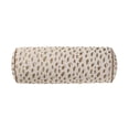thumbnail image 1 of Home Decor Collection 8" x 20" Tan Woven Leopard Bolster Decorative Pillow, 1 of 5