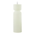 thumbnail image 1 of Home Decor Collection LED Flameless 9.45" Fluted Figural Ivory Wax Tabletop Candle, 1 of 12