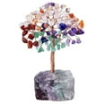 thumbnail image 1 of Home Decor Copper Wire Wrapped Stone Crafts Gemstone Feng Shui Trees Crystal Money Tree Potted Plants Reiki Chakra 8, 1 of 8