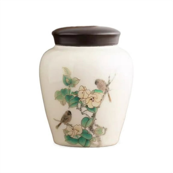 Home Decor Crafts Loose Leaf Tea Storage Jar Ceramic Tea Box Guest Vintage Chinese Sugar Jar
