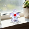 thumbnail image 1 of Home Decor Crystal Angel Collectible Figurines 2.68 Inch Angel Figurines For Art Crystal Heart Angel Statues For Holiday Desktop Ornament, 1 of 3
