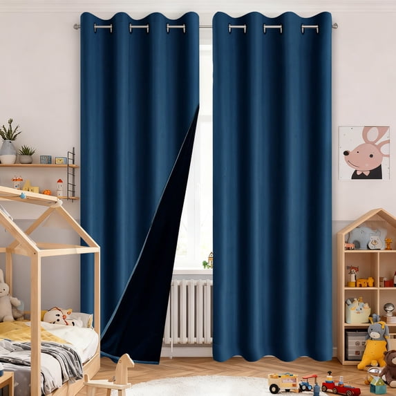 Home Decor Curtains With Top Design Light Blocking Thermal Insulated Drapes For Room Darkening Window With Easy Installation Curtain Practical 52.0" X 83.9"
