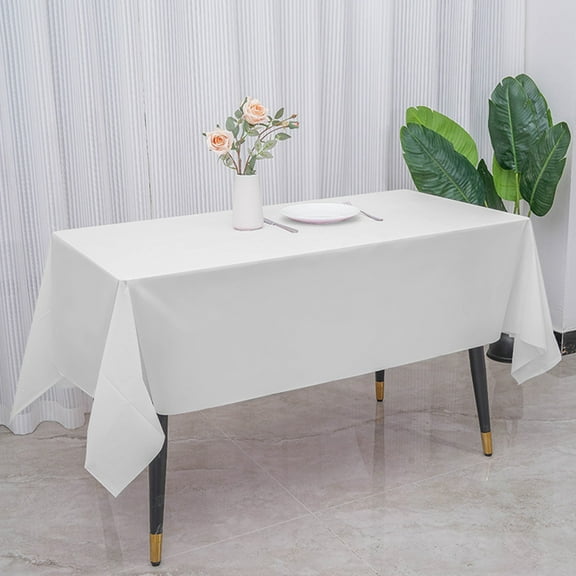 Home Decor, Disposable Tablecloth Plastic Party Plain Tablecloth Plastic Cloth Birthday Dessert Table Solid Color Tablecloth Water Proof And Oil Proof Tablecloth, Family Gifts