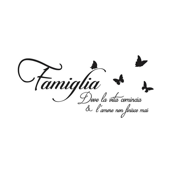 Home Decor English Inspirational Butterfly Quotes Wall Decals 10X12 Inch - Butterfly Shaped, Self-Adhesive, Removable, Reusable & Easy To Install Decorative Stickers For Living