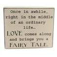 thumbnail image 1 of Home Decor Fairy Tale Plaque Wood Love Life Box Sign 6214, 1 of 3