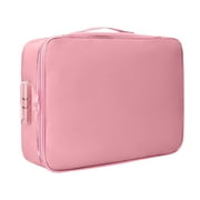 Home Decor Fireproof Document Box, Waterproof File Organiser Box, Safe Portable Home Fire Lockable Storage Boxes, Collapsible Travel Document Holder, File Storage Boxs with Inserts Bags and Zipper