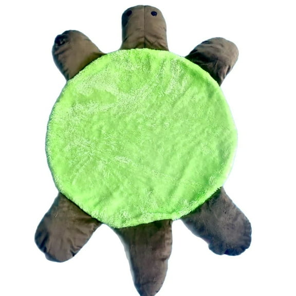 Home Decor Floor Turtle Mop – Cute Double Turtle Shaped Floor Cleaning Pad Hands Mop for and Hair Washable Reusable for Home and Floors 30Cm