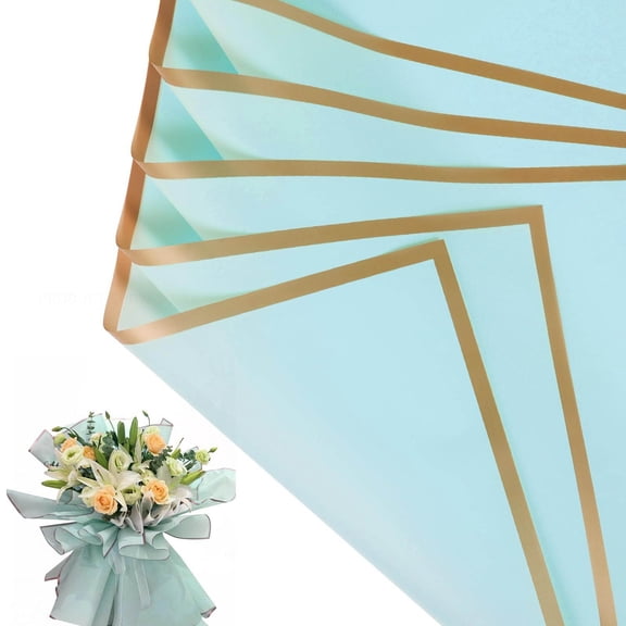 Home Decor Floral Bouquet Wrapping Paper Sheets For Presentation And Crafting Waterproof Bouquet Wrapping Paper 22.8"X22.8" [20 Pack]