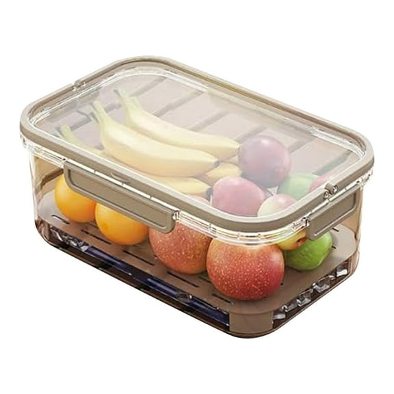 Home Decor Food Grade Portable Transparent Fresh Keeping Outdoor Camping Picnic Extra Large Rectangular Refrigerator Storage Sealed Food Storage Practical