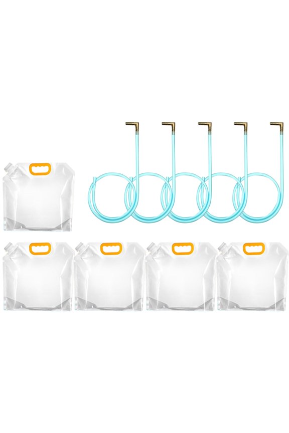 Home Decor "Food Grade Tree Tapping Kit Maple & Birch Sap System With Silicone Tubing Spiles & Bags (3 Sizes: 1/5/10 Sets) Syrup Making Accessories" Storage Containers