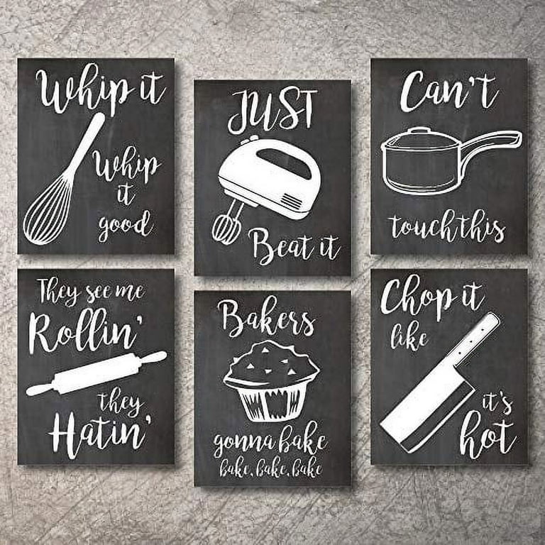 Kitchen Signs Wall Art Canvas Painting Decoration Picture , Funny