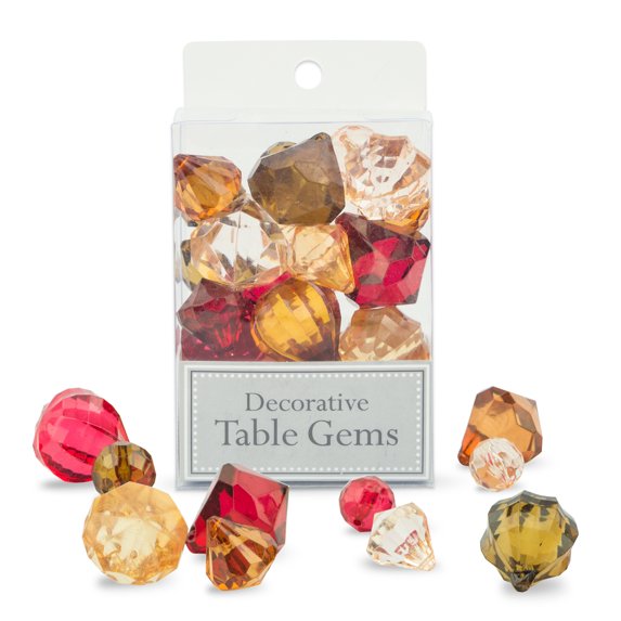 DII Acrylic Gems for Table Accents, Vase Fillers, Event, Weddings, Birthday Decoration Favors, Arts & Crafts - Harvest