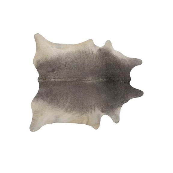 Home Decor Geneva Cowhide Rug | 1-Piece | Grey | 6'x7'