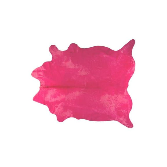 Home Decor Geneva Cowhide Rug | 1-Piece | Soft pink | 5'x7'