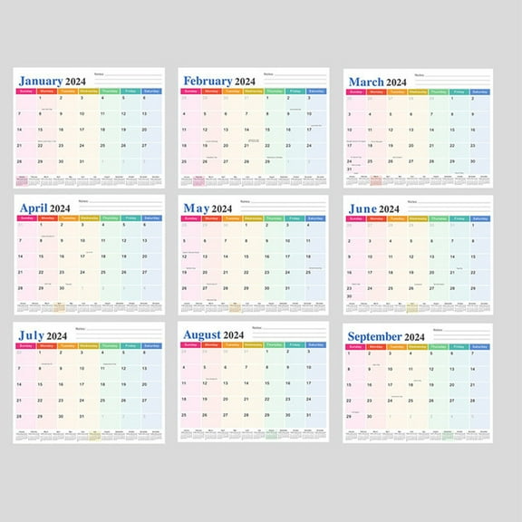 Home Decor Gnobogi 2024 Calendar 18 Months English Magnetic Refrigerator Magnet Calendar Month Plan on Clearance