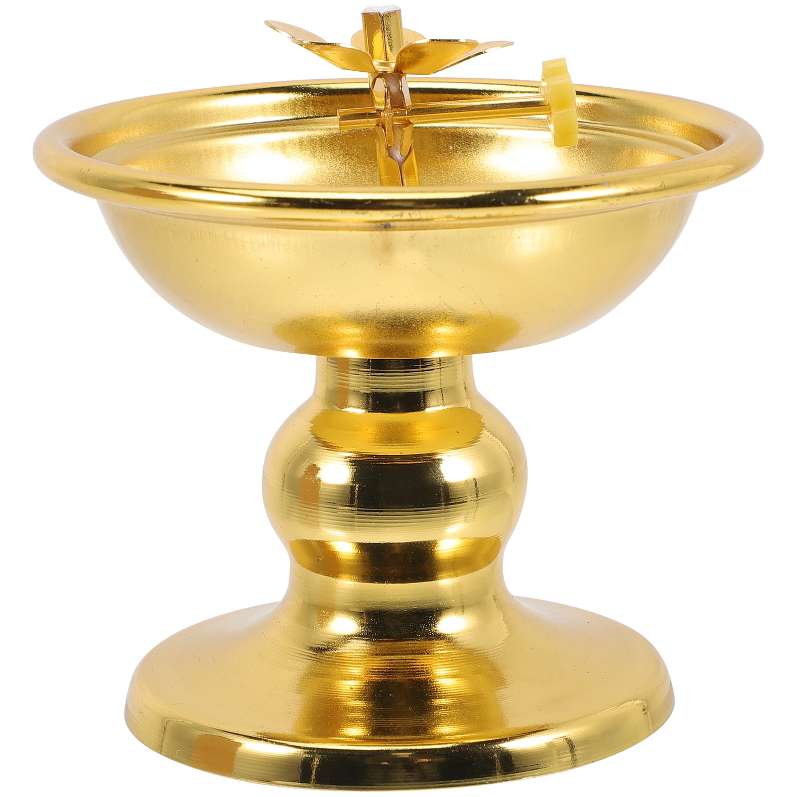 Home Decor Gold Decor Ghee Candle Holder Gold Lamp Shade Old Oil Lamp