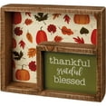 thumbnail image 1 of Home Decor Grateful Box Sign Wood Thankful Fall Thanks Giving 109874, 1 of 2