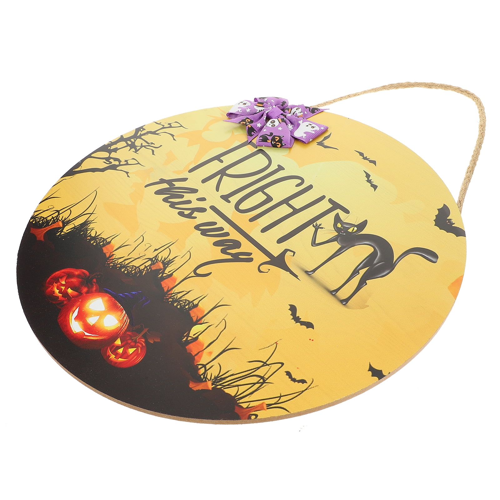 Home Decor Hallowe'en Party Window Halloween Wooden Door Sign