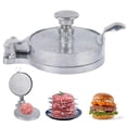 thumbnail image 1 of Home Decor Hamburger Patty Maker Non Stick Round Burger Thickness Adjustable Burger Maker Aluminum Alloy Meat Patty Maker Kitchen Gadgets For Bbq Barbecue Grilling Bakeware 4.7", 1 of 7