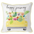 thumbnail image 1 of Home Decor Happy Journey Pillow Fabric Flowers Truck Mg182894, 1 of 3