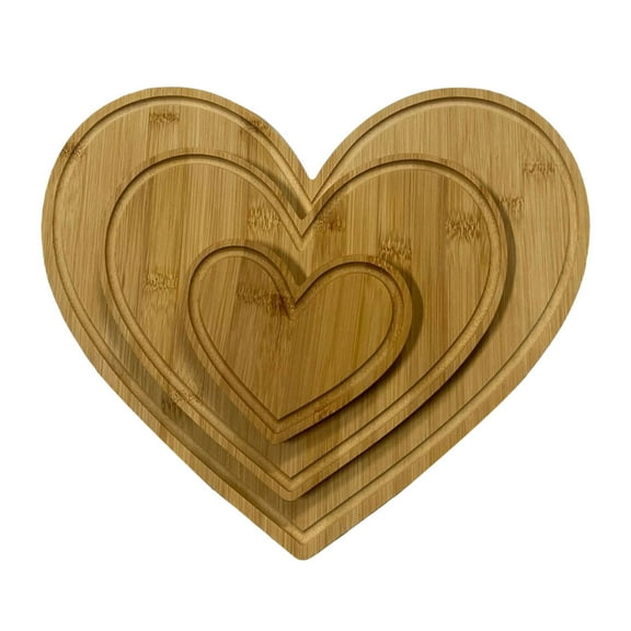 Home Decor Heart Shaped Cutting Board Wood Breadboard Cheese Platter Cooked Food Board For Meat Cheese And Vegetables Valentine'S Day