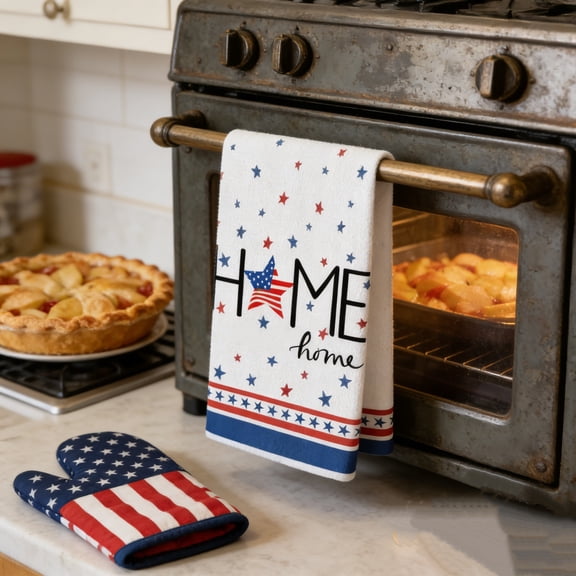 Home Decor Hodwiequ Kitchen Dishes Towels/Hand Towels Independence Day Themed 23.6X15.8 Inches Absorbent Kitchen Towels/Tea Towels Suitable For Cooking And Baking Multicolor 60X40Cm