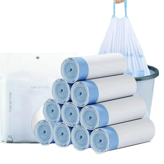 150 Count Trash Bag,5 Gallon Trash Bags with Drawstring,Large Capacity Kitchen Trash Bags,Unscented Trash Bags for Bathroom Office Dormitory,Small Trash Can Liners,Easy to Separate