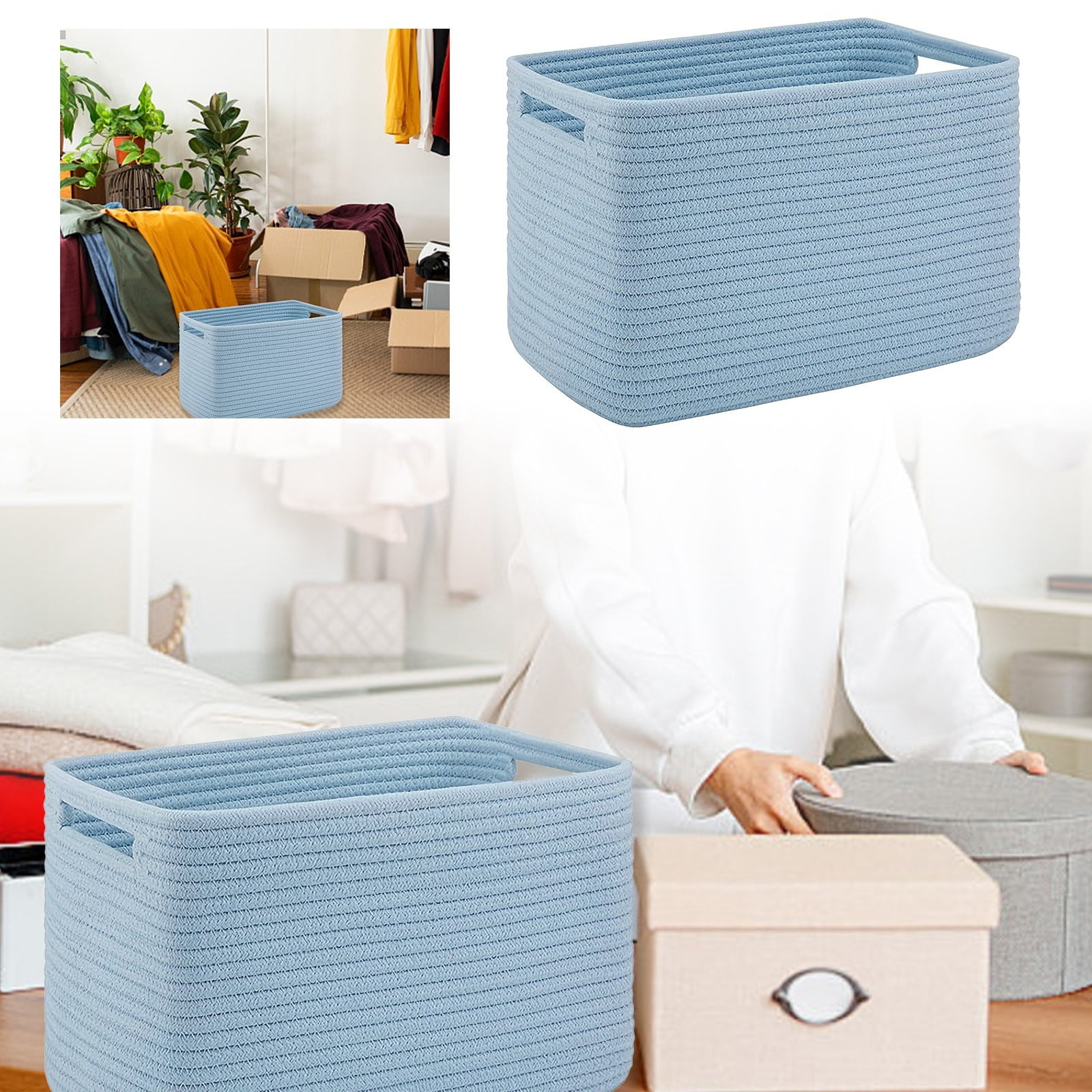 Home Decor Home Textile Storage For Bedroom And Bathroom Rope Organizer ...